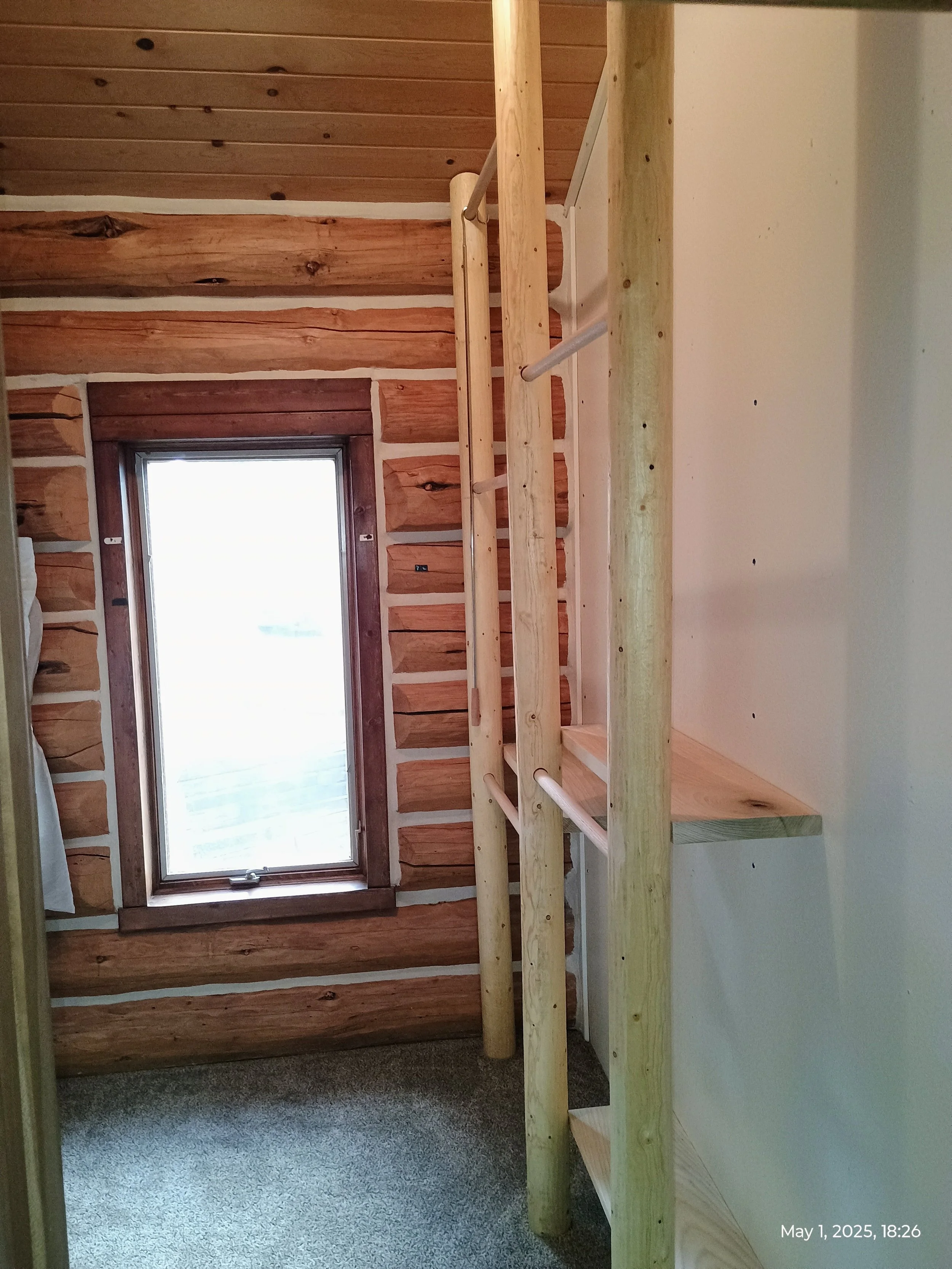 Closet with added hanger space for clothing with additional shelving
