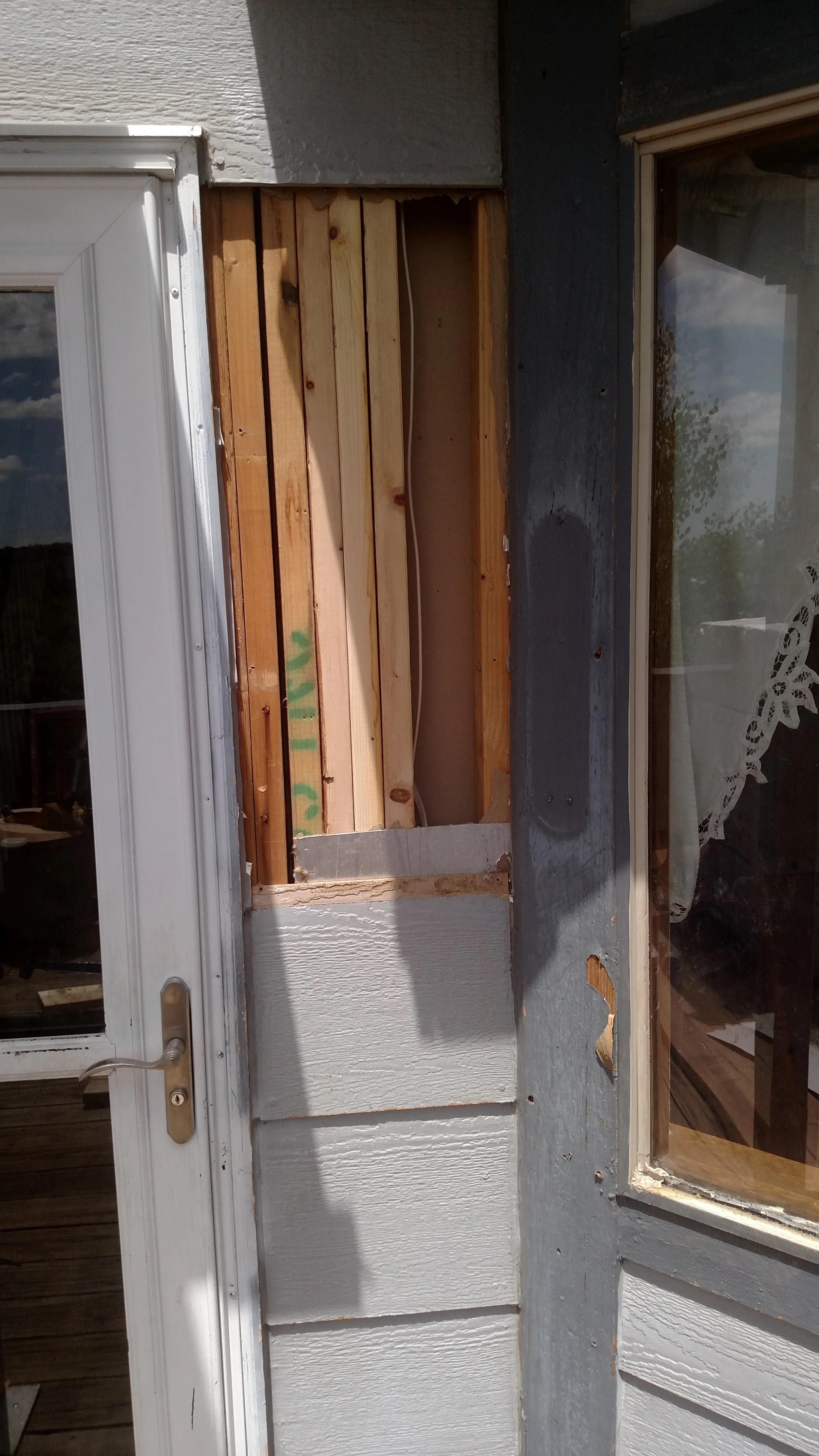 House was constructed with missing insulation in walls.