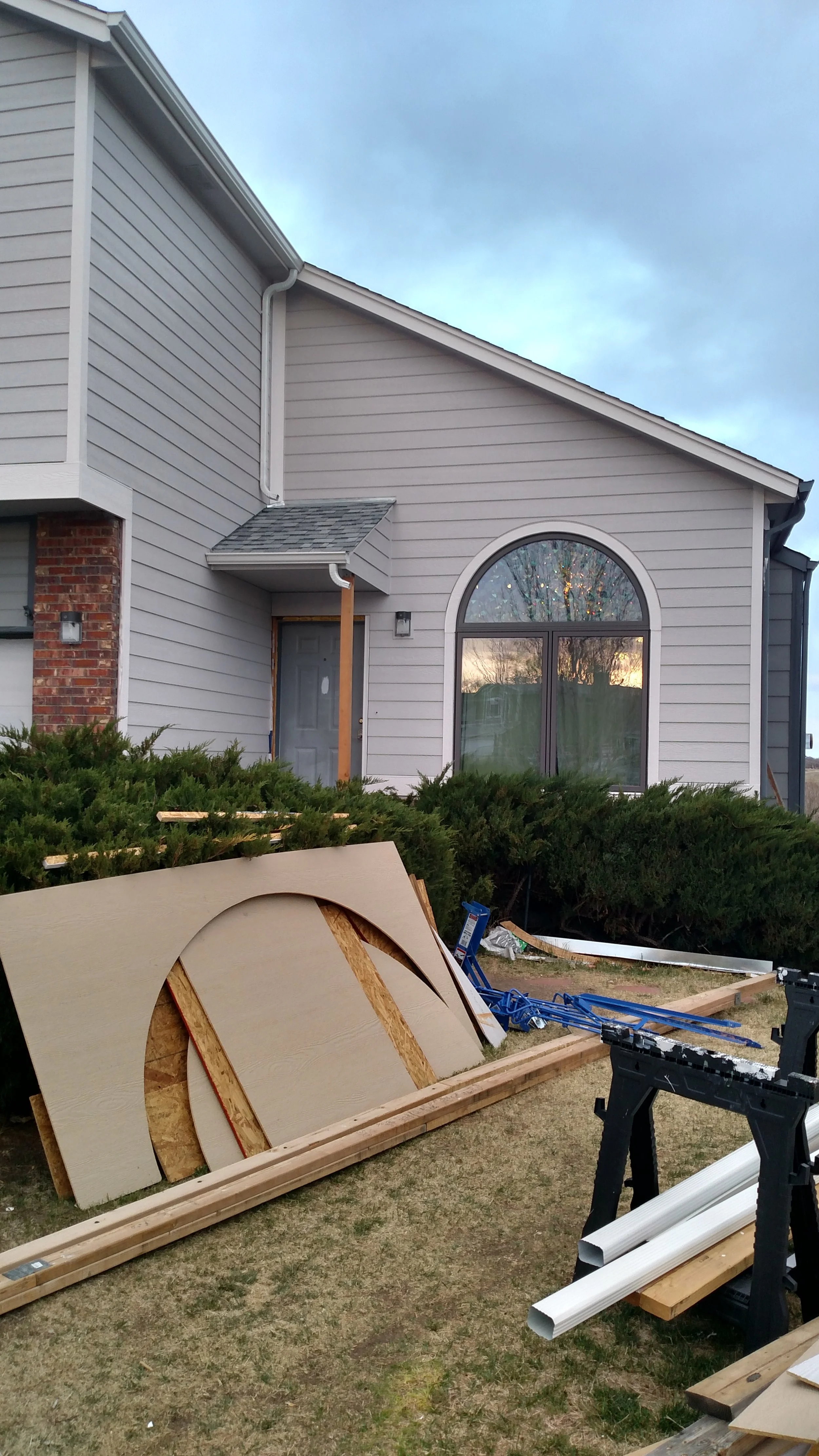 new window, doors and siding