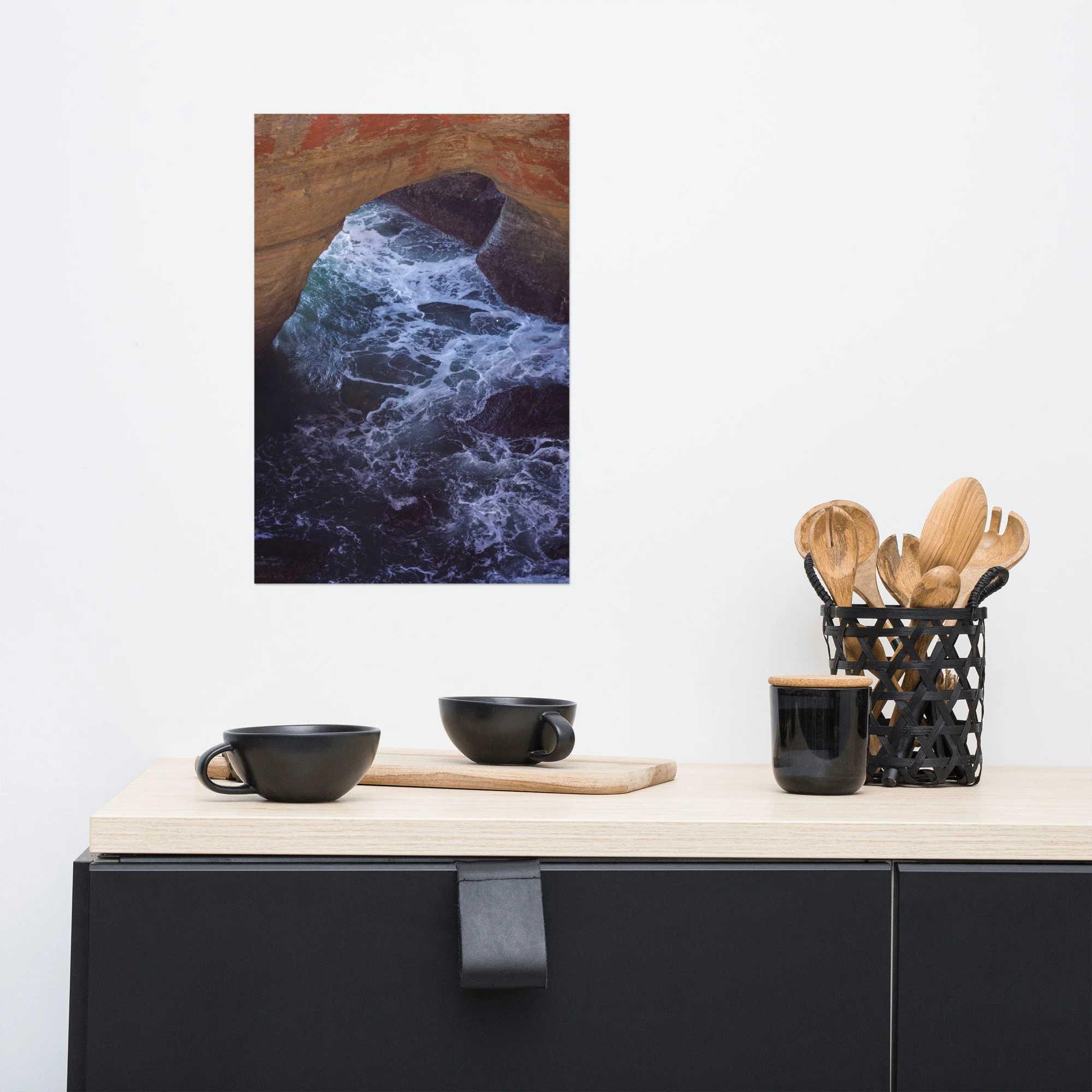 Devil's Punchbowl High Tide.  Fine-Art Print  12″×18″
