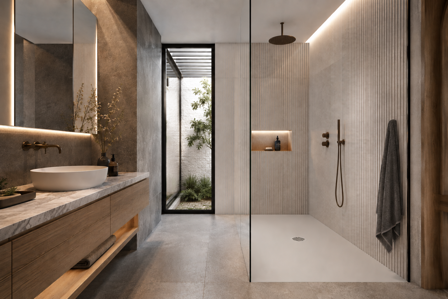 Formed Solid Surface Shower Base