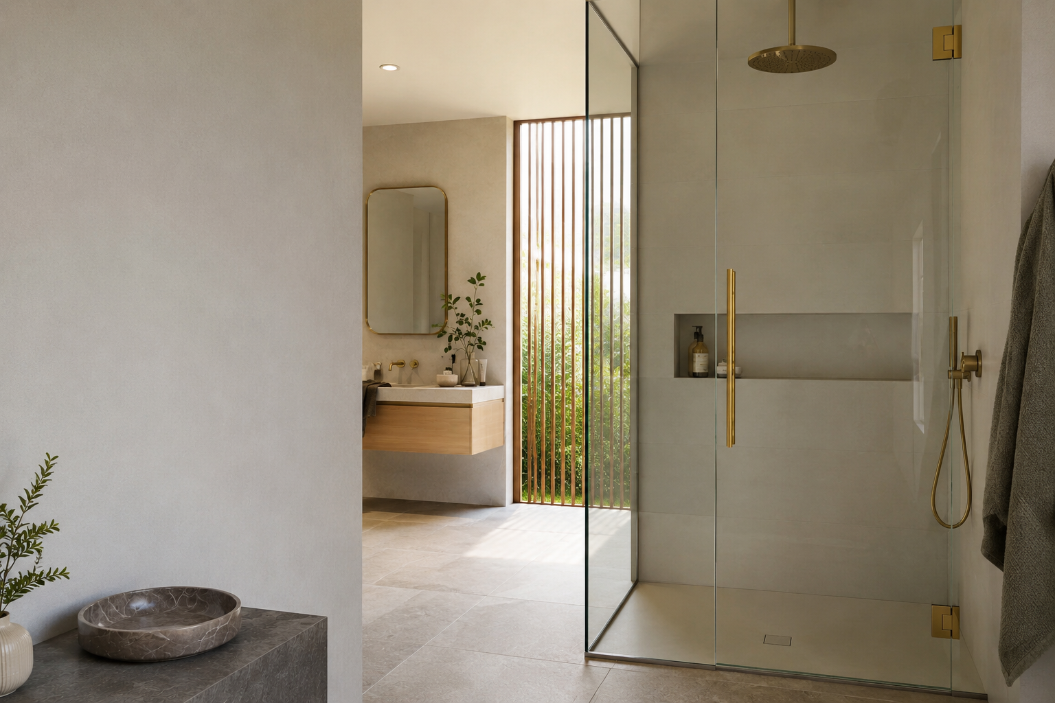 Formed Solid Surface Shower Base