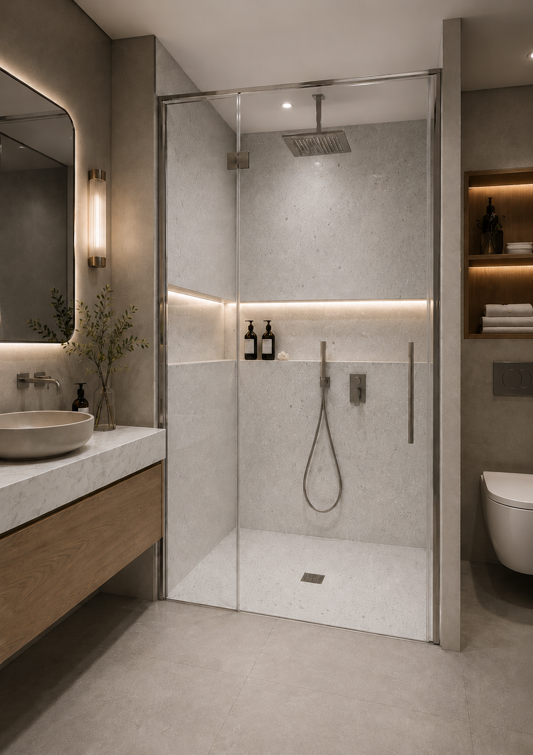 Formed Solid Surface Shower Base