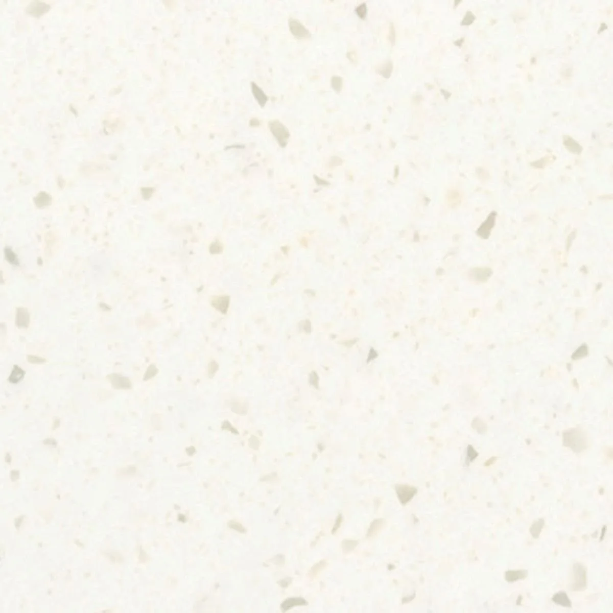 Close-up of a white, speckled Solid Surface.