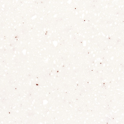 Close-up of a white speckled Solid Surface.