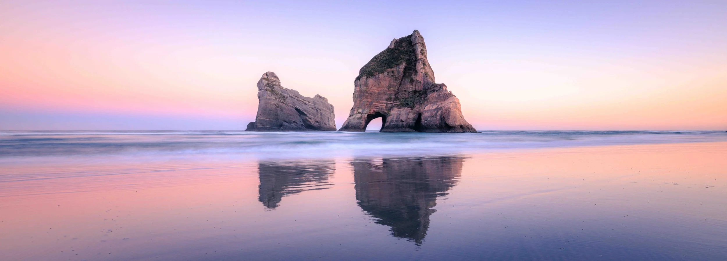 Wharariki Beach Sunrise Pastels