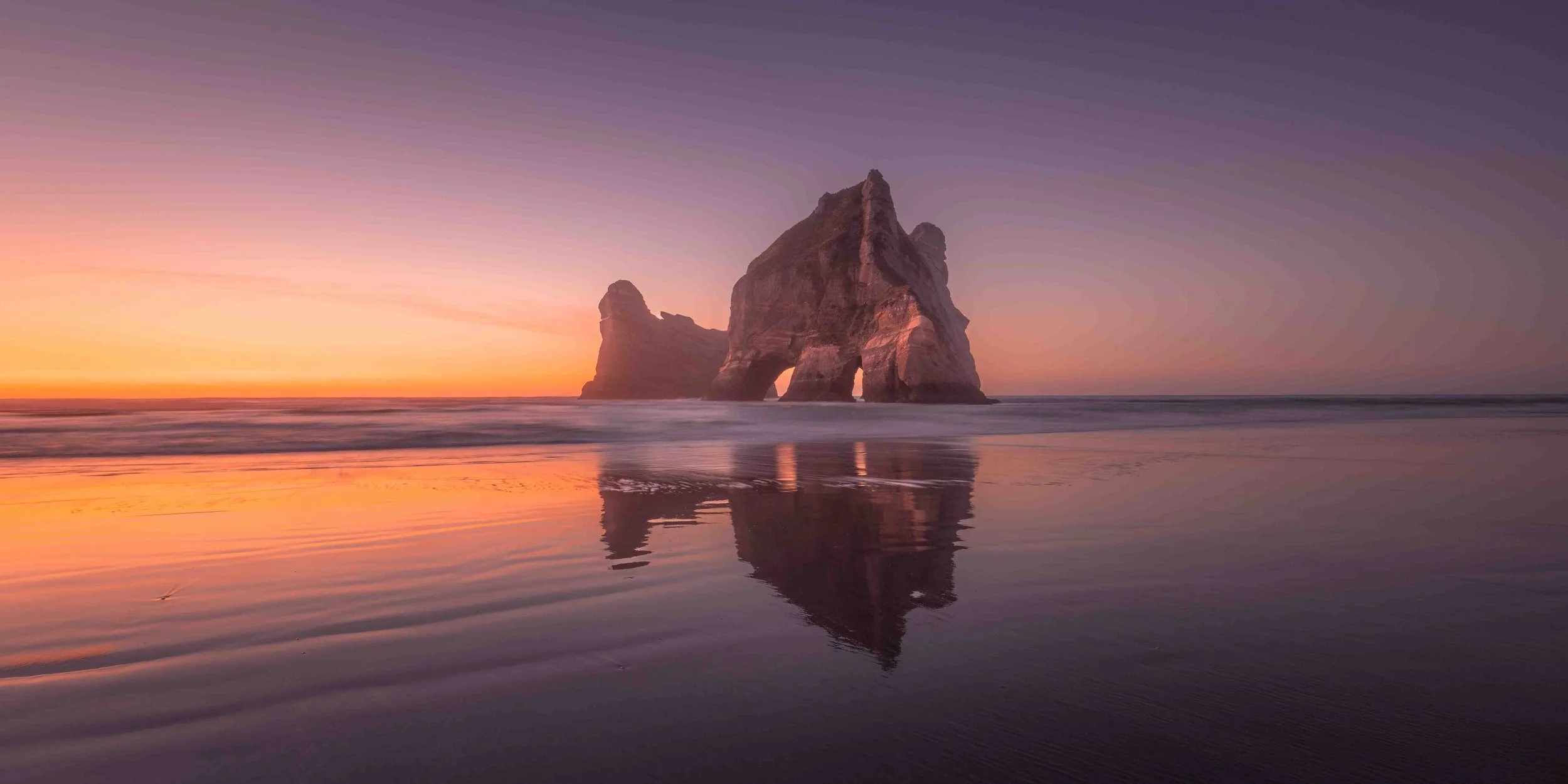 Wharariki Beach Sunset