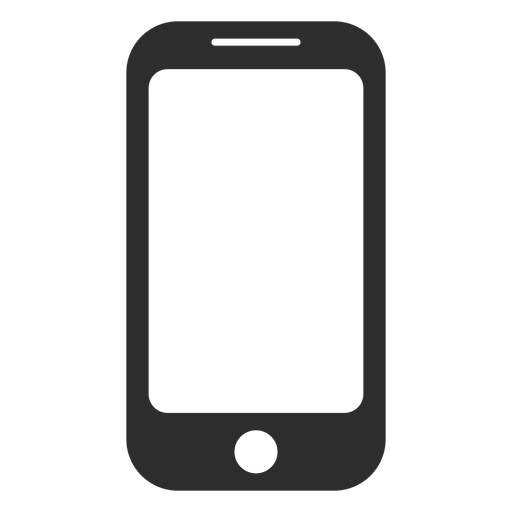 Schwarz-weiße Illustration eines Smartphones.