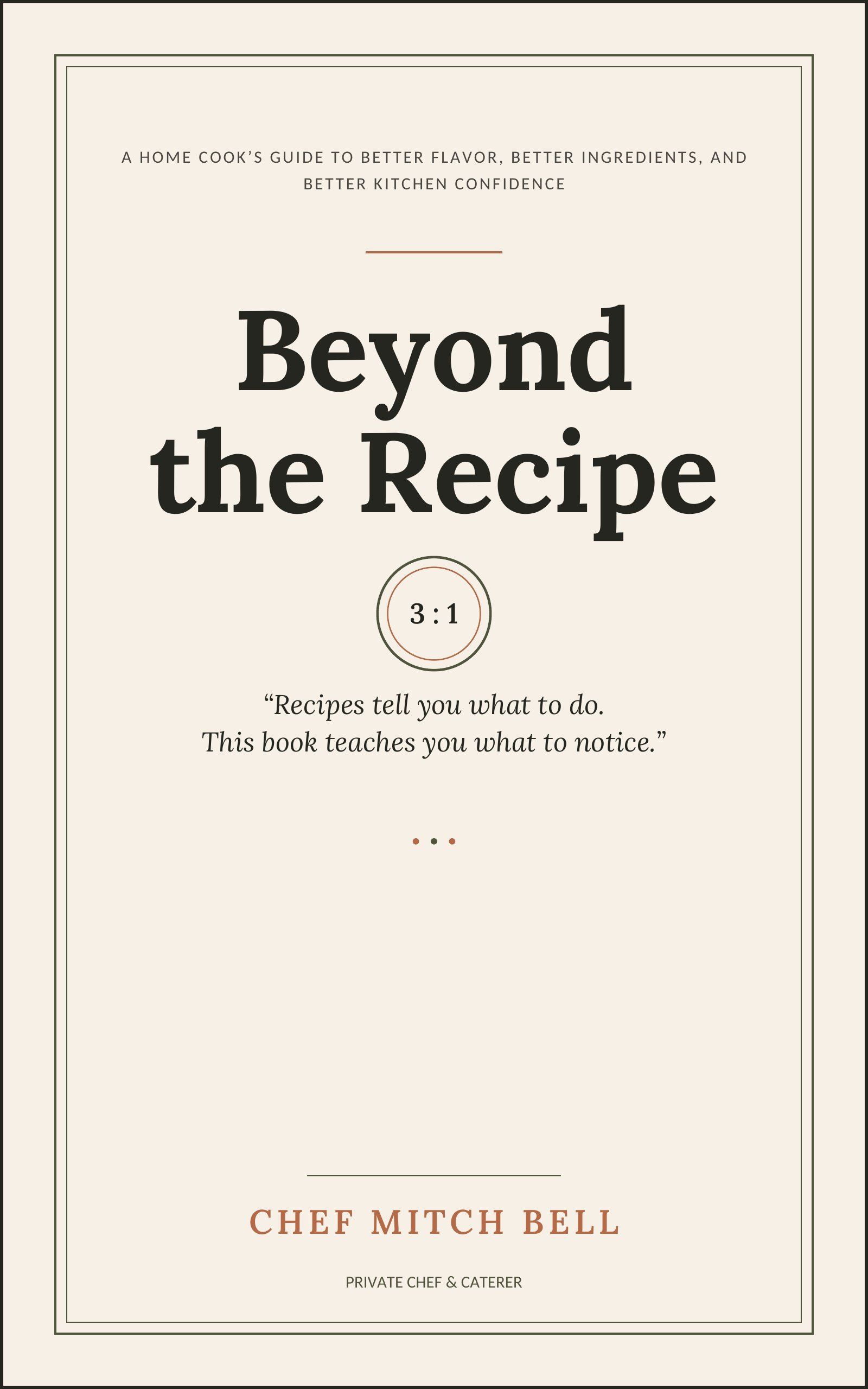 Beyond the Recipe Cookbook