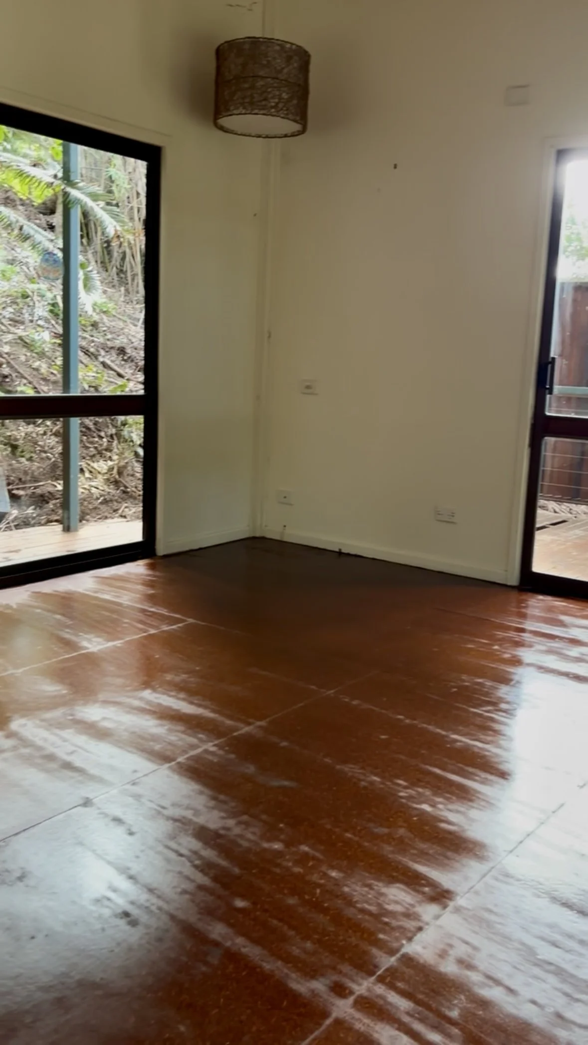 Clean wooden floors, mopped and dirt removed, floor cleaning transformation Cairns