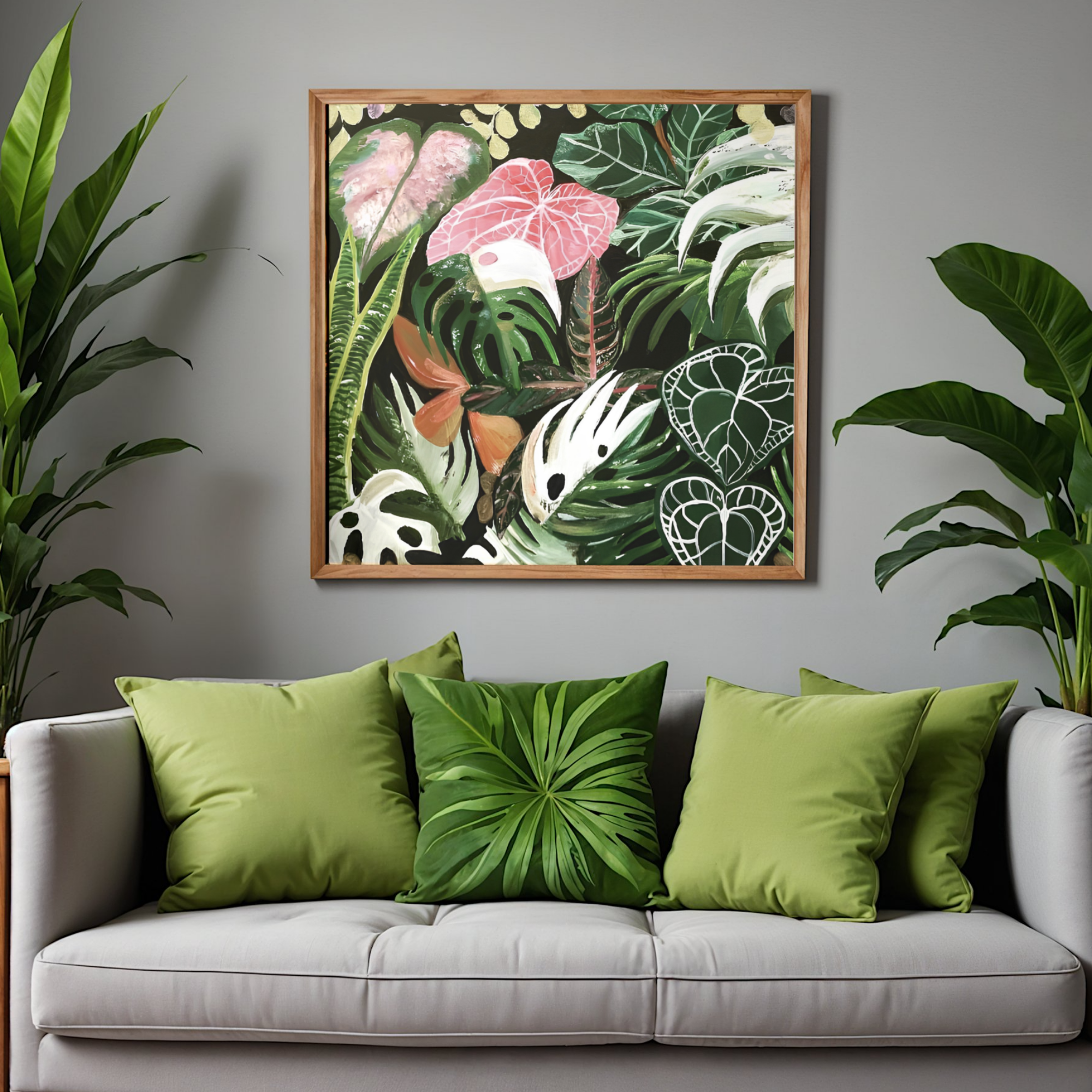 Tropical Foliage Symphony - Original Painting