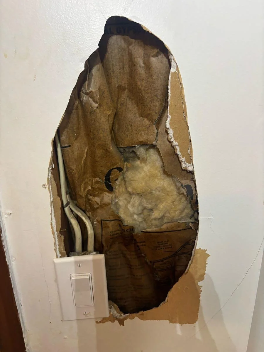 $125 starting small drywall repairs, same day services