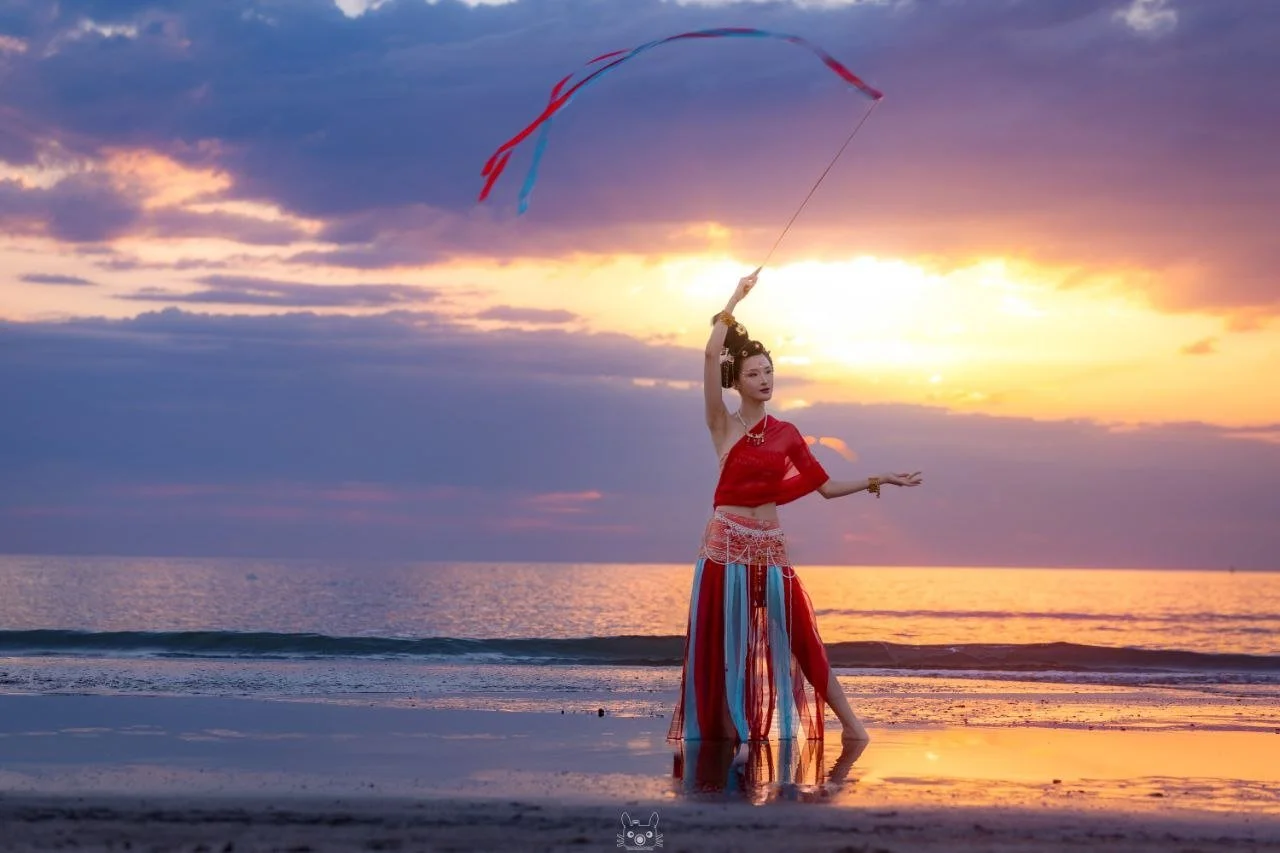 Usagi original cosplay xianxia nastri alba spiaggia Rimini Comics