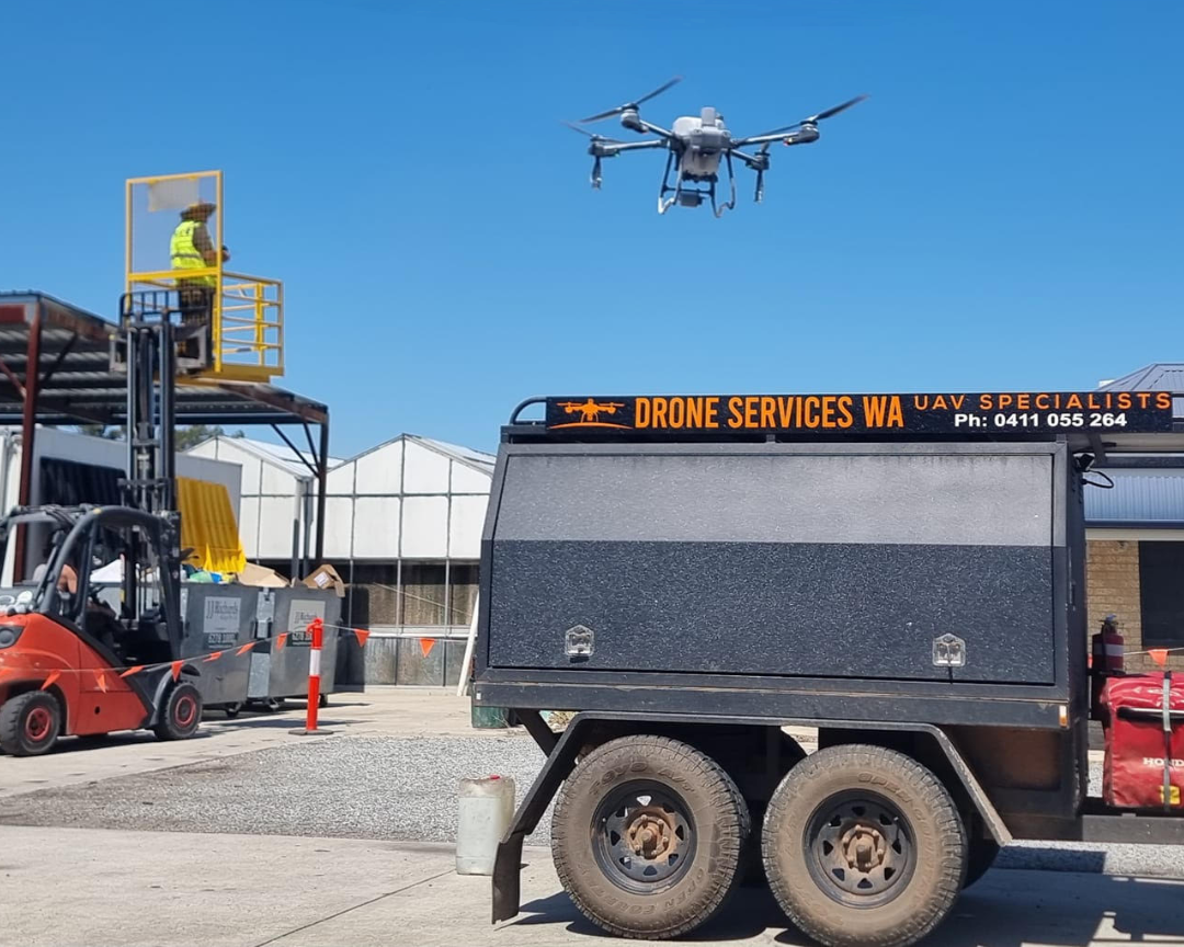 DJI T25 Spray Drone Whitewashing Greenhouses