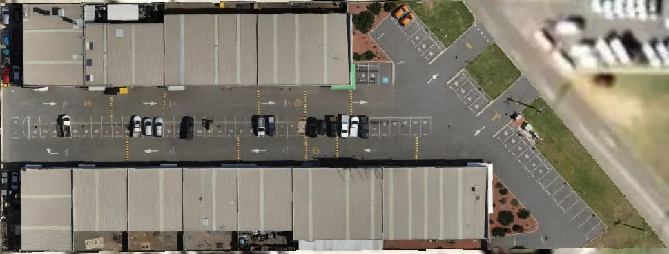 Carpark Orthomosaic before Edit