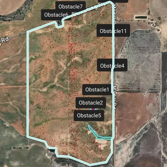 Completed Green-on-Brown Orthomosaic Prescription Map