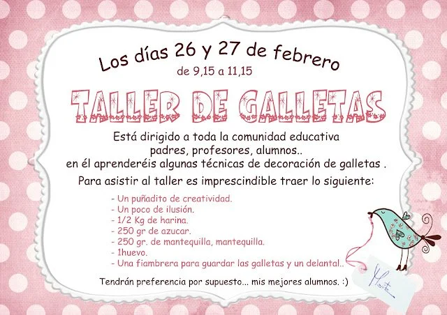 El taller de galletas en el IES