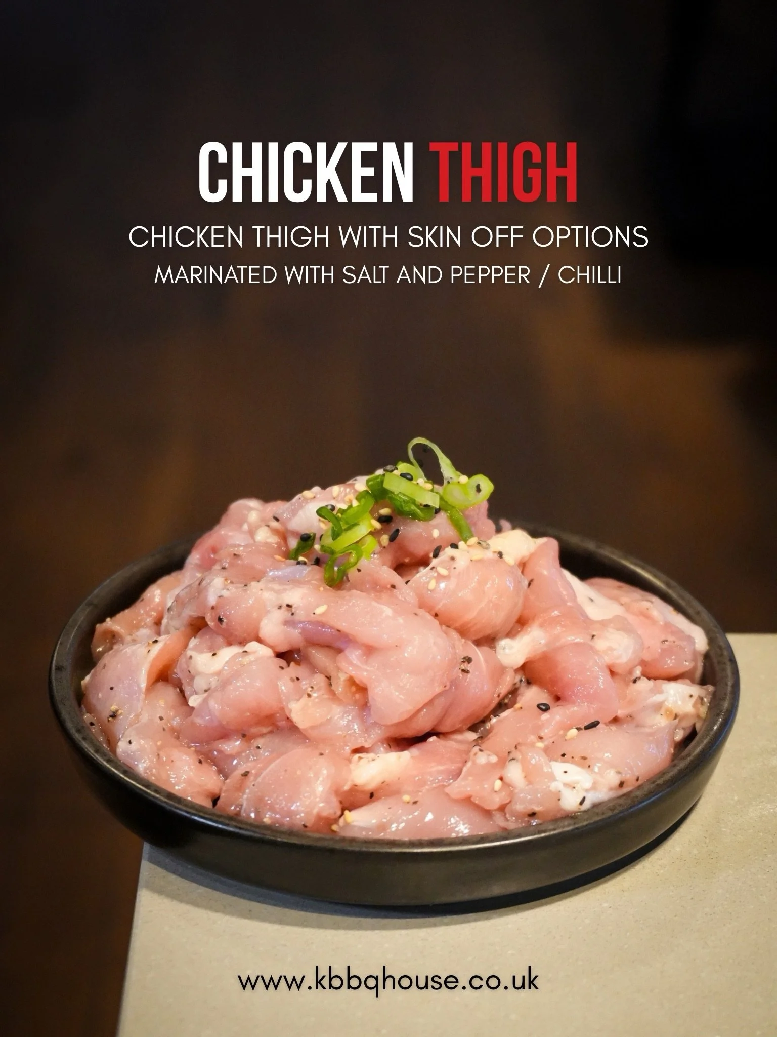 Chicken Thigh ✨

Our marinated Chicken Thigh delivers the perfect balance of tenderness and bold Korean BBQ taste. Grill it your way and enjoy every sizzling bite.

Marinated options:
🍗Salt and Pepper 
🍗Chilli 

Visit us today and enjoy the experie