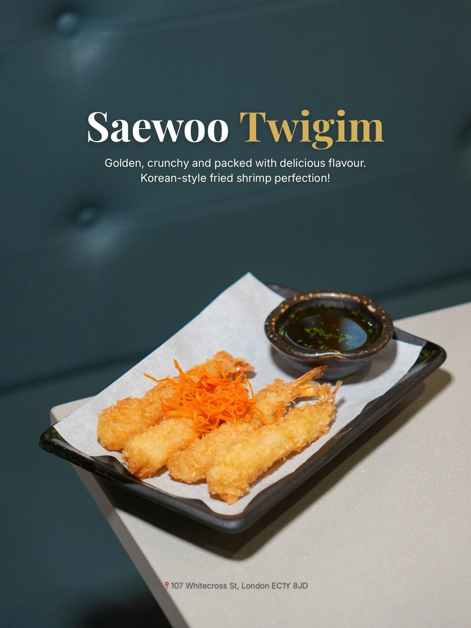Saewoo Twigim🍤

✨Golden, crunchy and packed with delicious flavour. Korean-style fried shrimp perfection!

‼️Book your table today &amp; enjoy the experience!

Korean BBQ House- Barbican
📍107 Whitecross St, London EC1Y 8JD 
Follow us for many more,