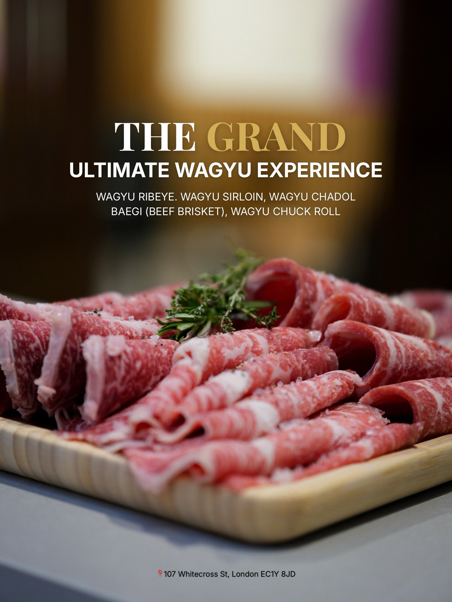 THE GRAND &ndash; ULTIMATE WAGYU EXPERIENCE 🥩✨🔥

Indulge in the finest cuts of premium Wagyu, expertly grilled to perfection and crafted for true meat lovers. Rich marbling, unforgettable flavor, and a dining experience like no other.

🥩 WAGYU RIB