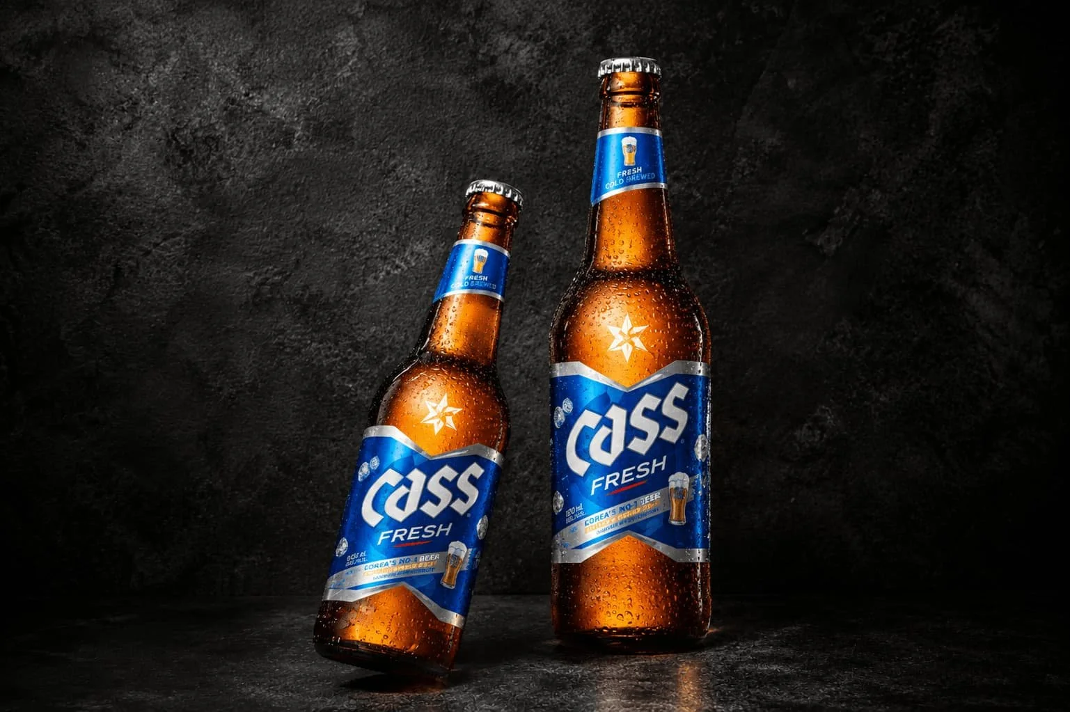 Cass Korean beer at Korean BBQ House Barbican