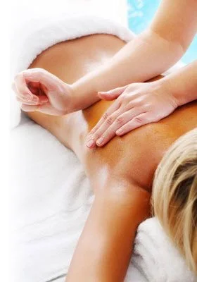 Person receiving a massage on their back