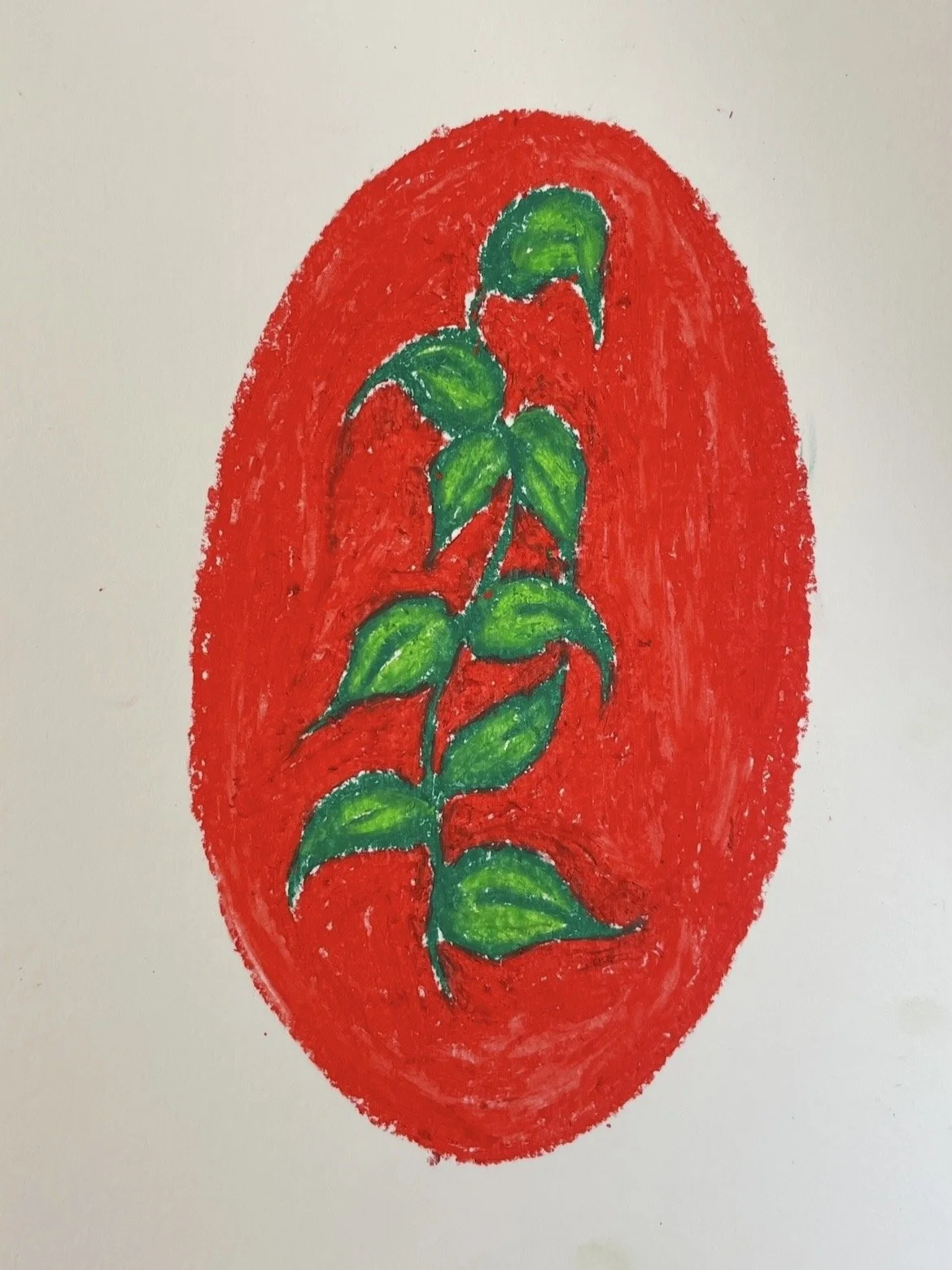 Jessica Braybrook, untitled, may 2026, A4, oil pastel on paper 
