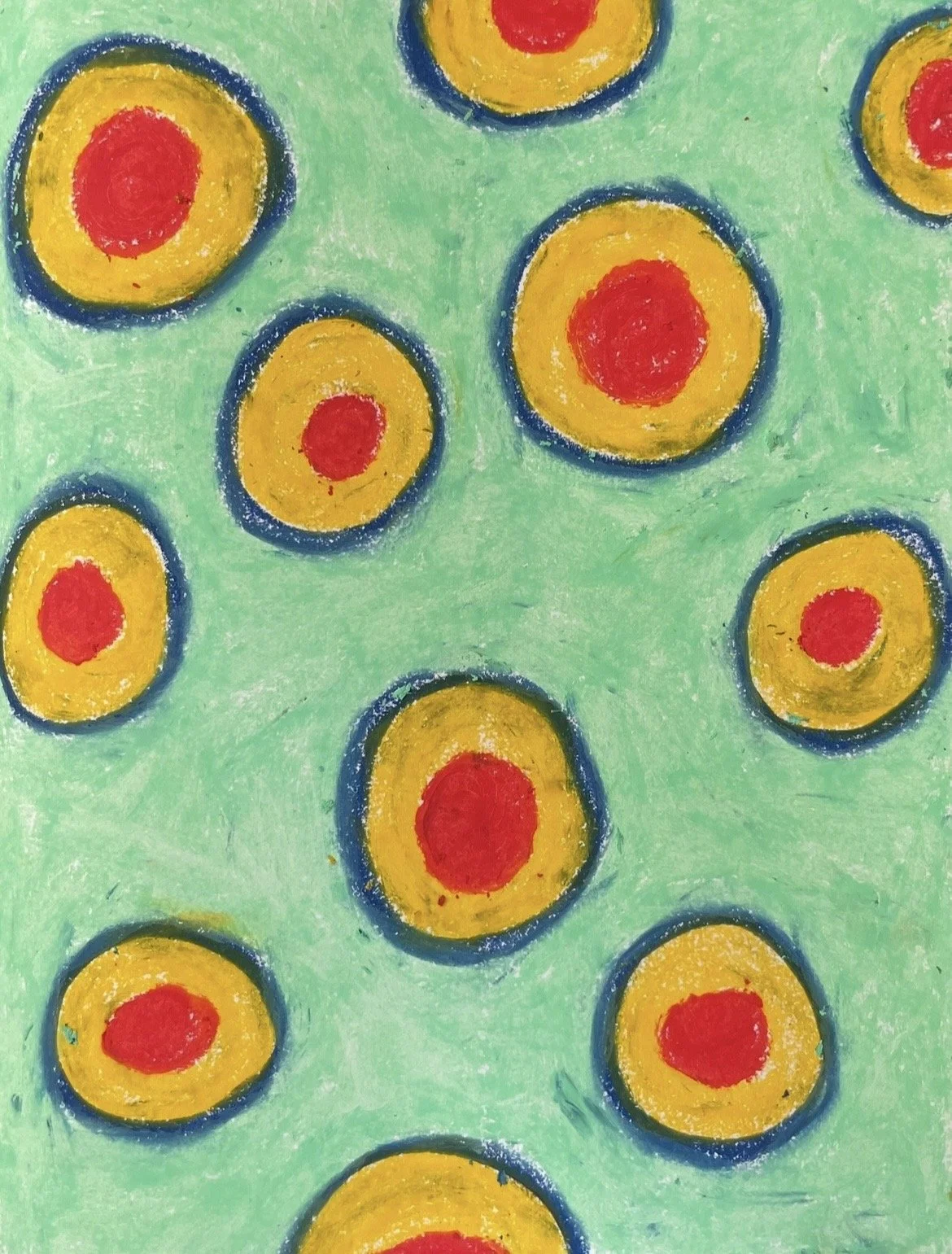 Jessica Braybrook, untitled, may 2026, A4, oil pastel on paper 