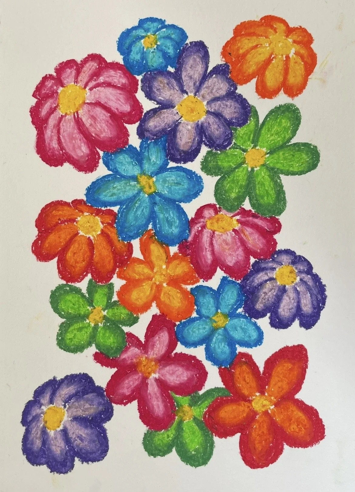 Jessica Braybrook, untitled, may 2026, A4, oil pastel on paper 