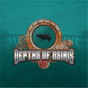 Logo of the video game 'Death's Door' featuring a black fish in a porthole with gears and machinery around it.  VR escape game a Escape Rooms Drogheda.