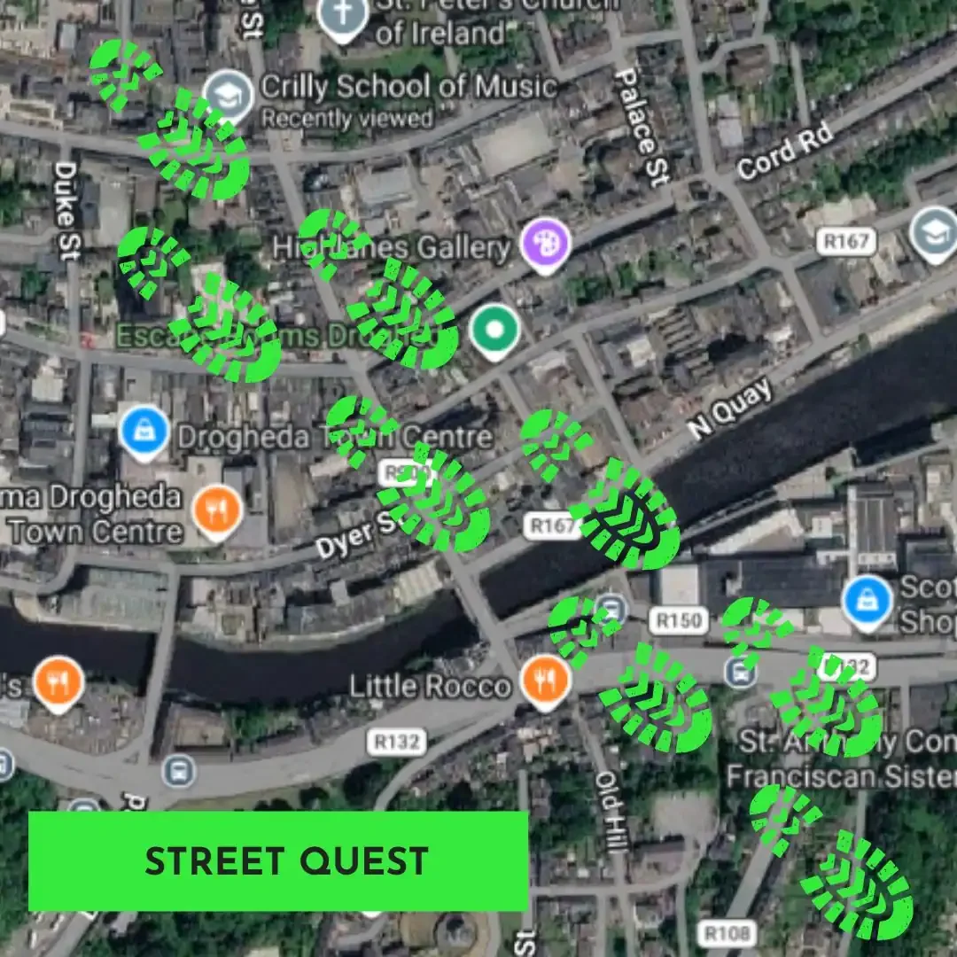 Discover the heart of Drogheda with Street Quest! An exciting urban walking tour packed with challenging puzzles and interactive outdoor games.