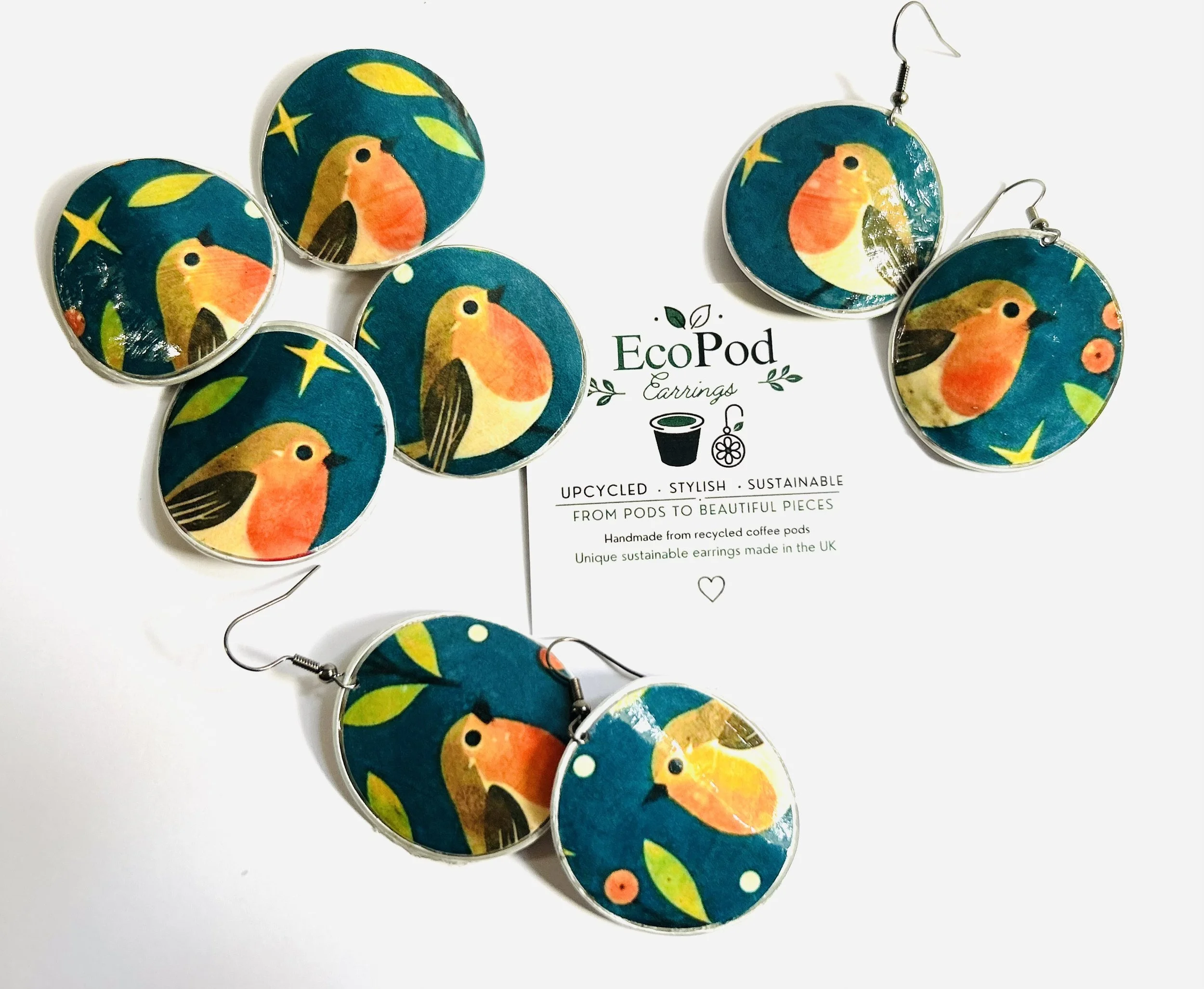 Robin Christmas Earrings