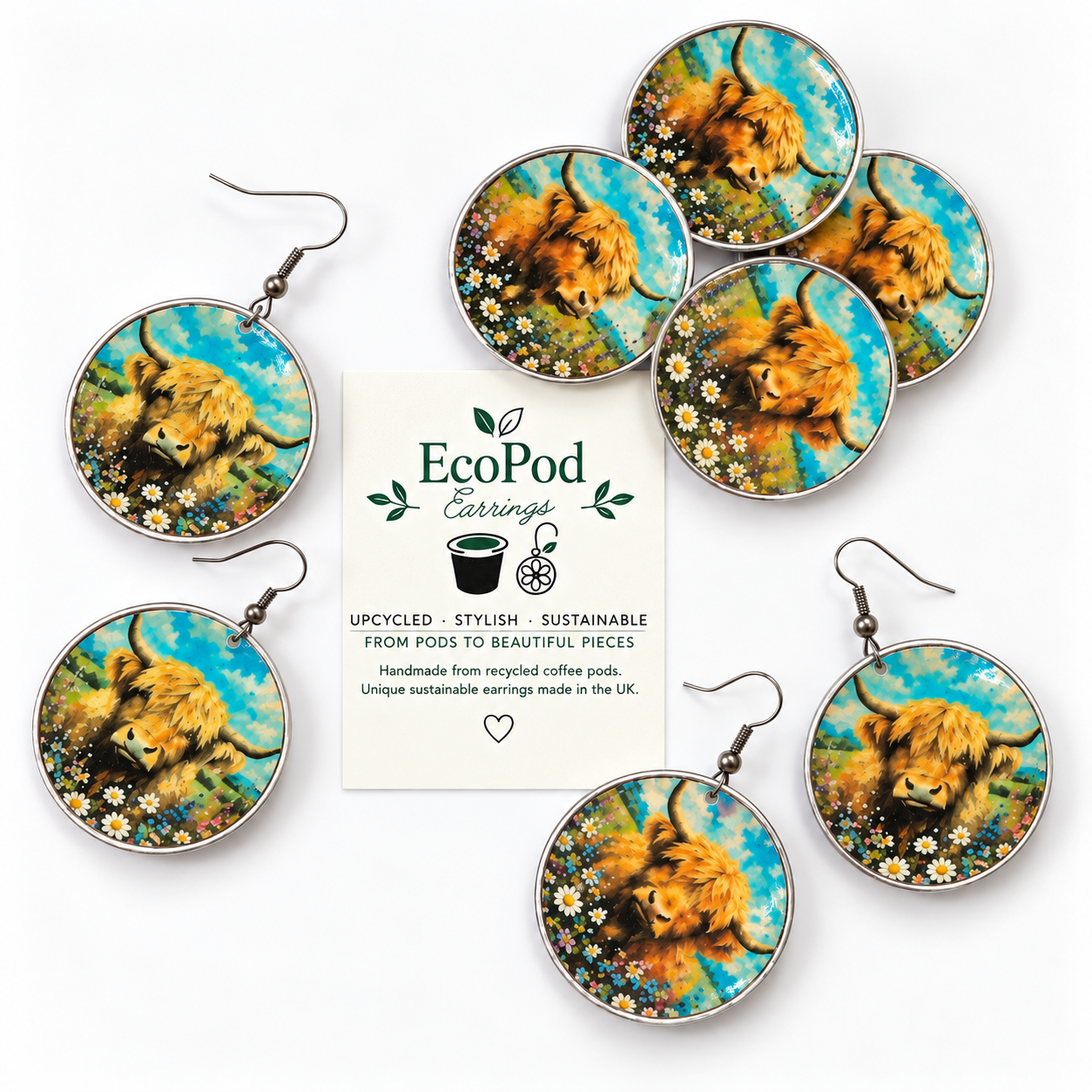 Highland Cow  Earrings