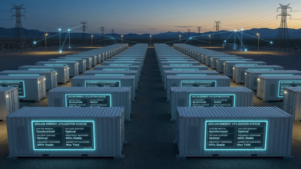 Jaclon Energy utility-scale energy storage battery.
