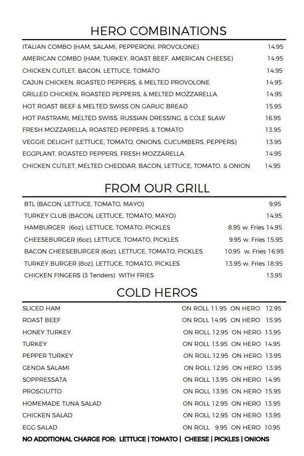 Menu Page 2