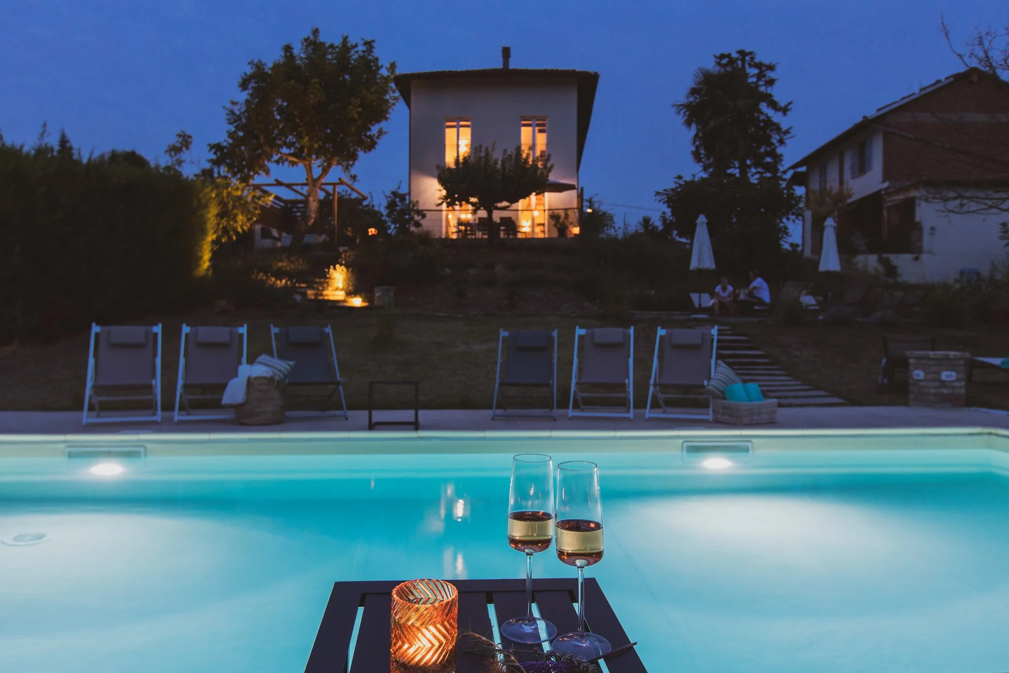 The villa view