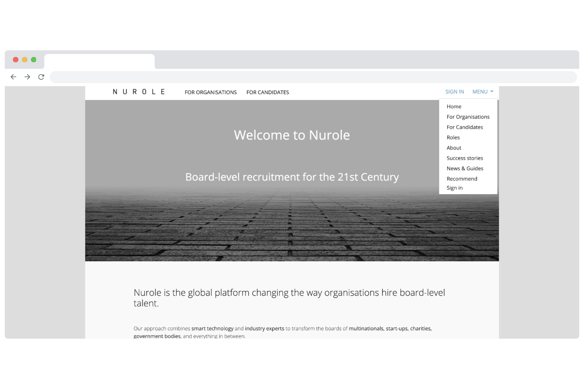 Marketing website in 2020