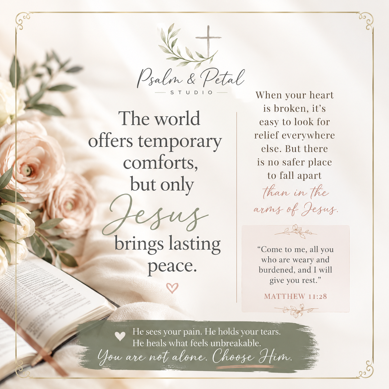 Seeking Comfort Everywhere but Jesus