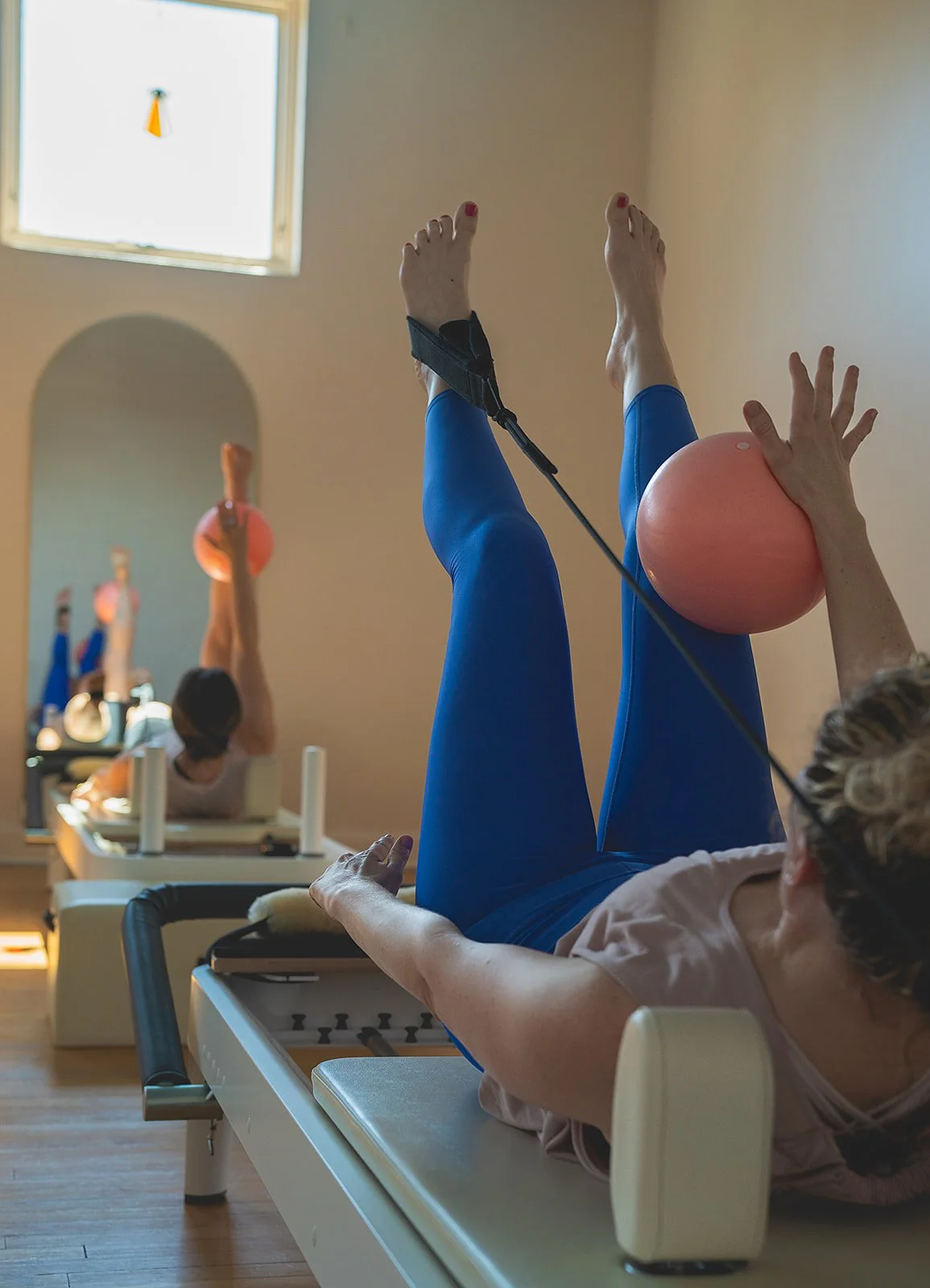 Pilates is an effective way to improve alignment, reduce tension, and build strength from the inside out.