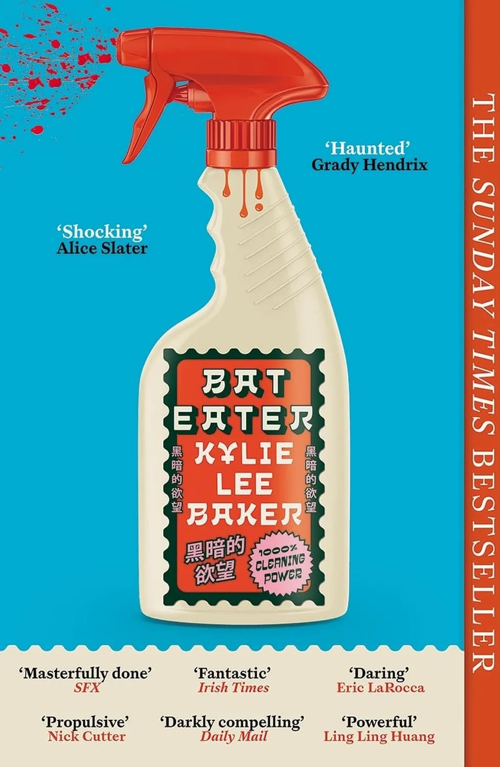 Book cover titled 'Women Still Destroy' with a spray bottle illustration and quotes from various reviewers.
