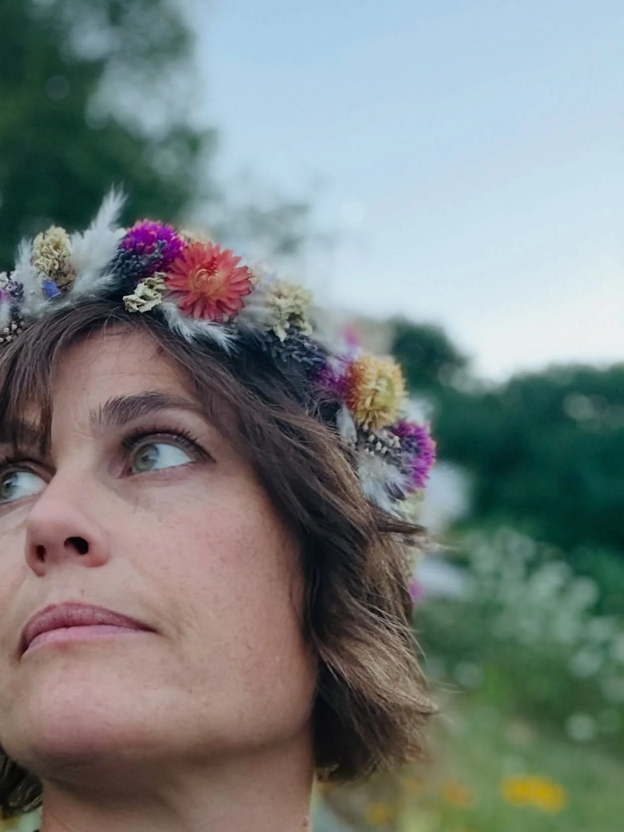 #flowercrown #farmflowers #handmade