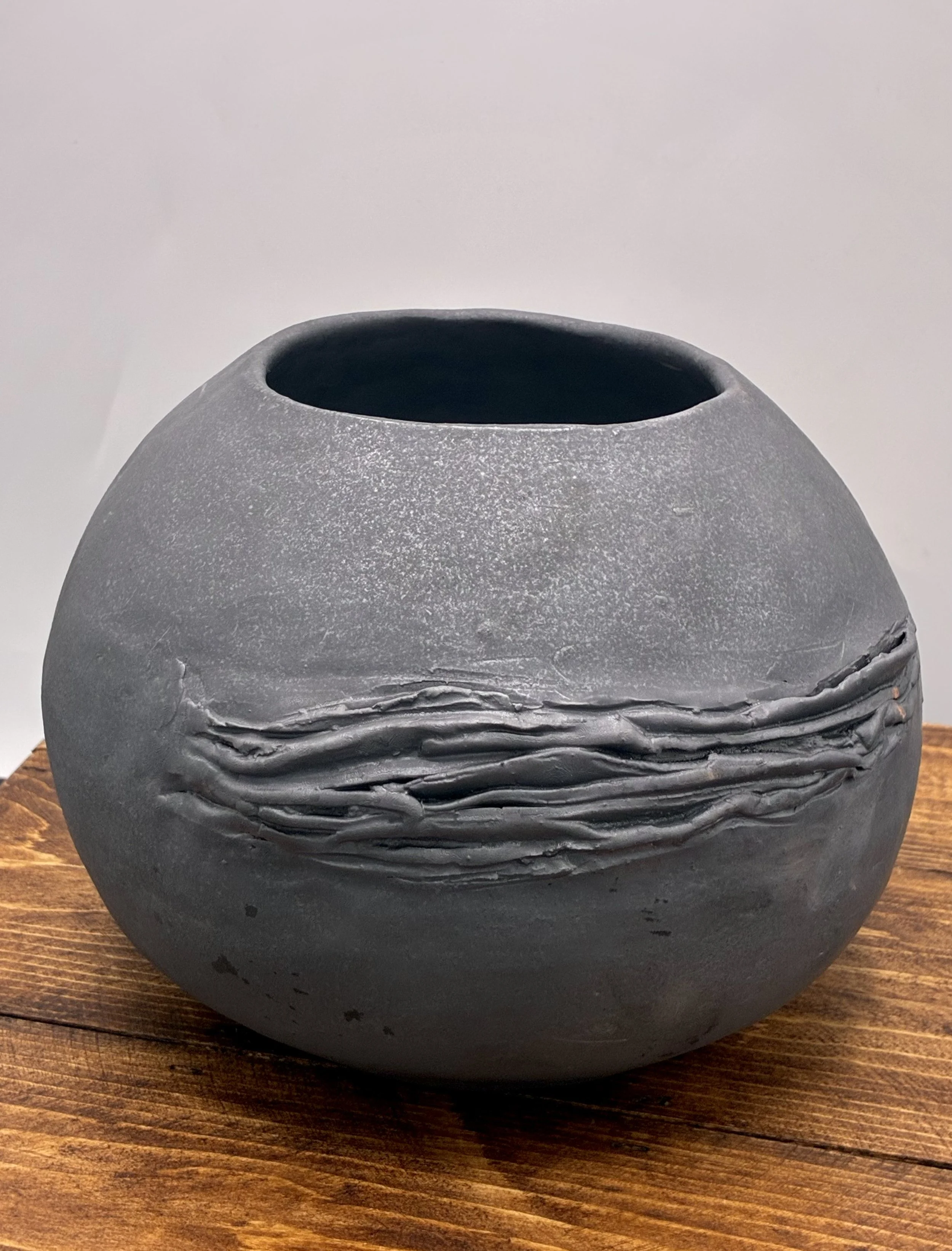 Charcoal Orb Vase