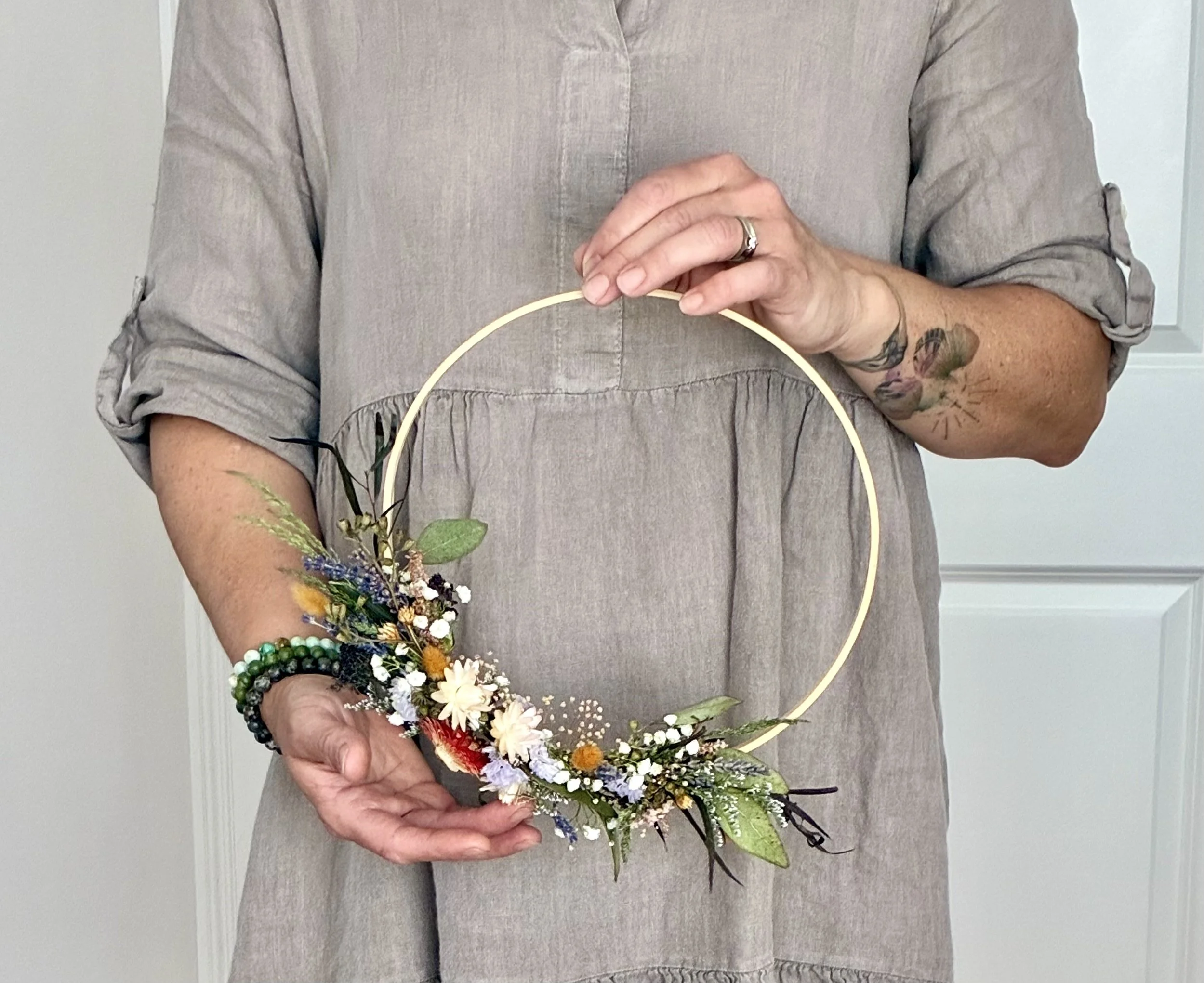 Floral Bamboo Hoop