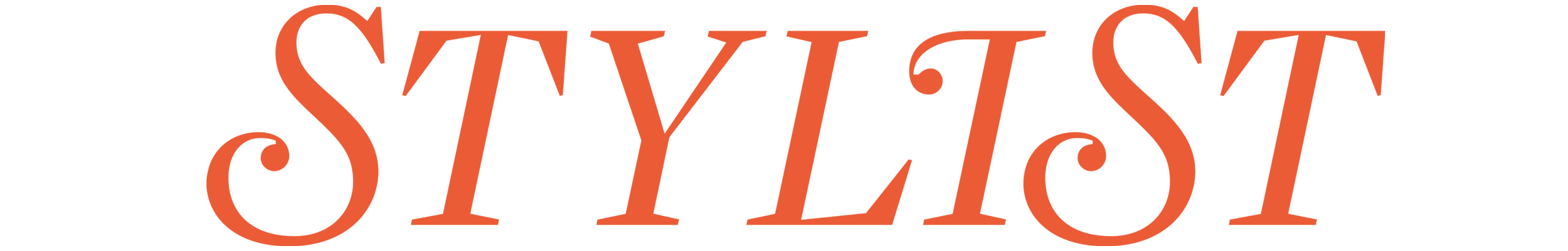 Stylized text logo that reads 'Syntist' in a decorative, retro font in orange color.
