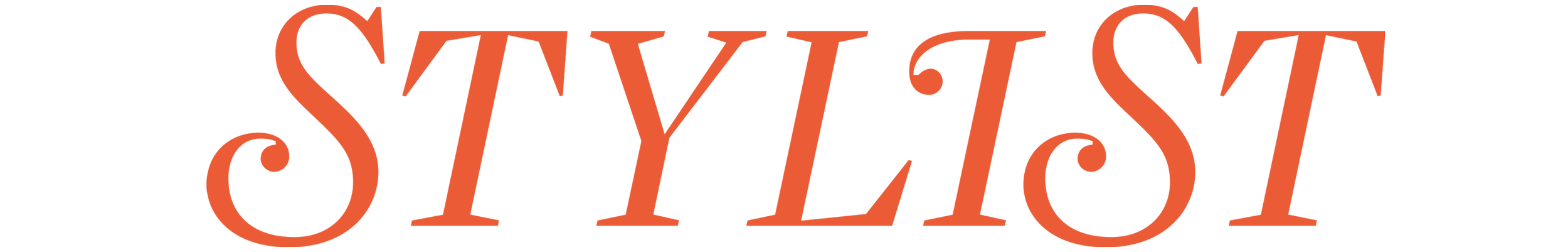 Stylized text of the word 'SYLLIST' in orange font.