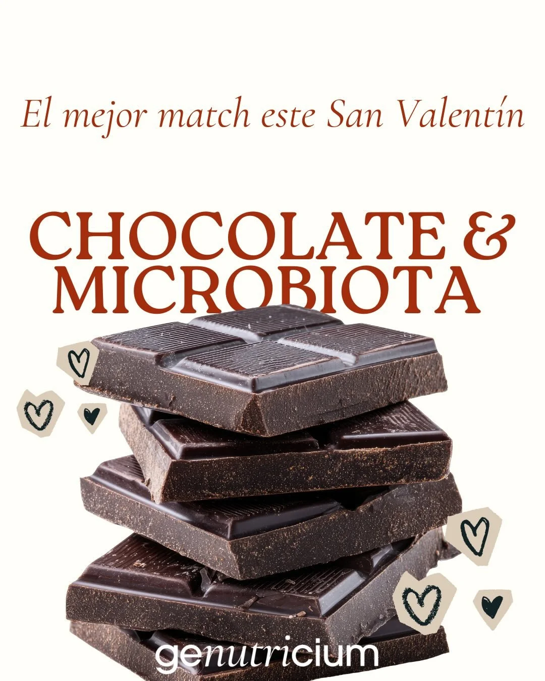 Feliz San Valent&iacute;n💘
Disfruten comiendo chocolate amargo que es bueno para nuestro ecosistema bacteriano 🦠
