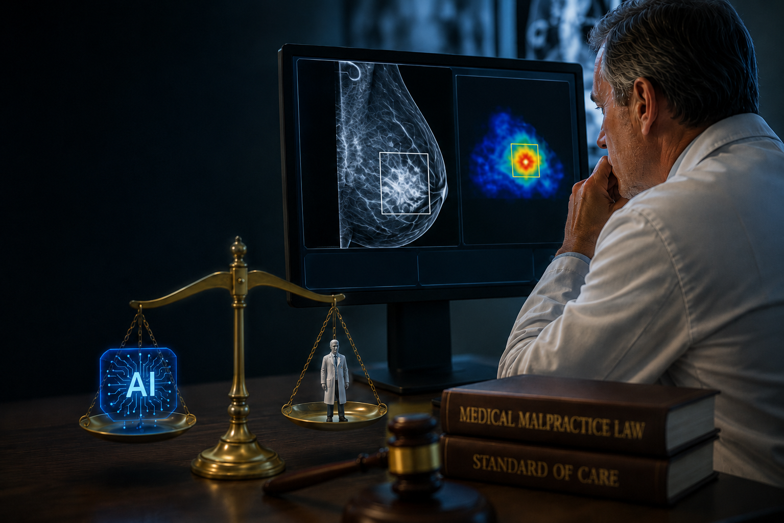 When Doctors and AI Disagree, Either Choice Can Become a Liability