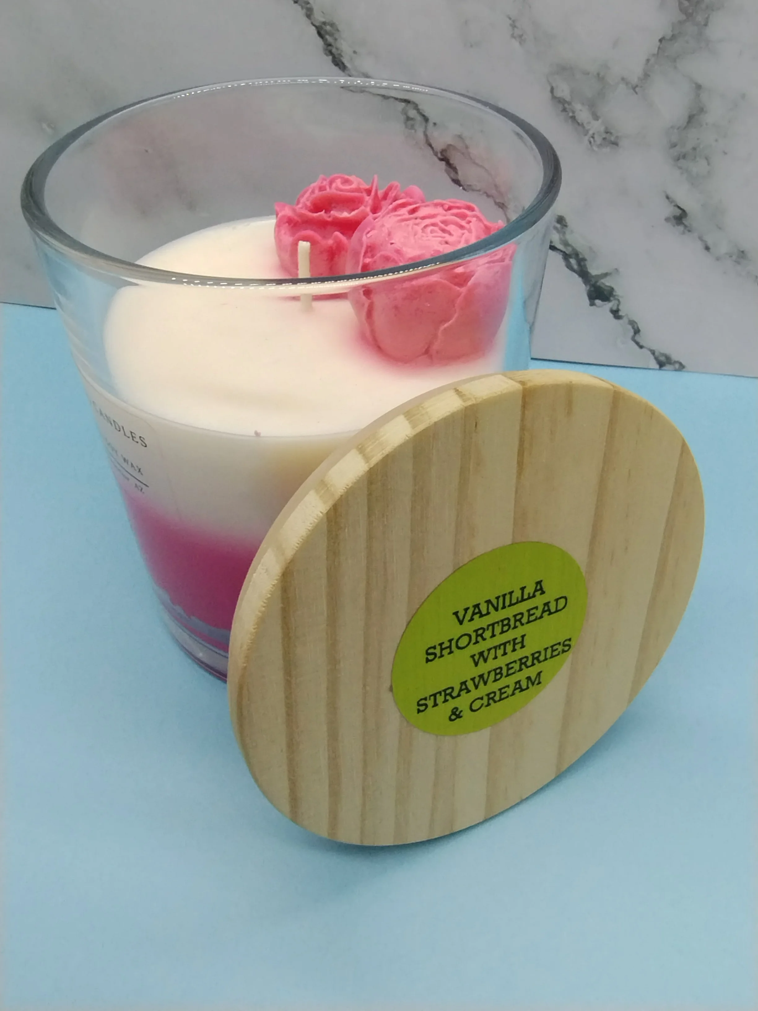 Vanilla Shortbread with Strawberries and Cream