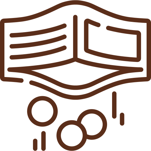 Icon of a badge with a check mark in the center, surrounded by three stars.