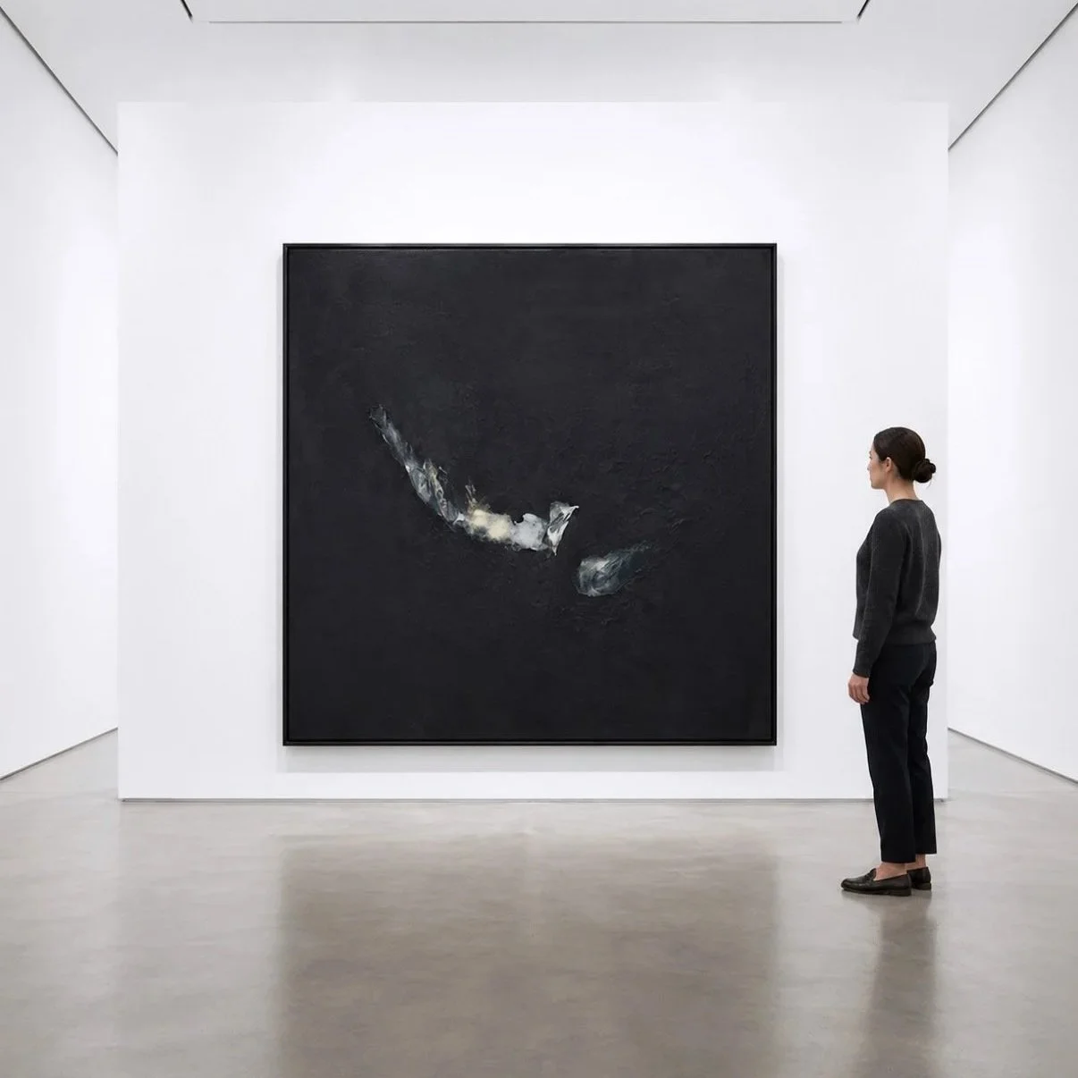 Deep Void, 2026
Oil, cold wax and earth pigments on canvas
160 × 160 cm